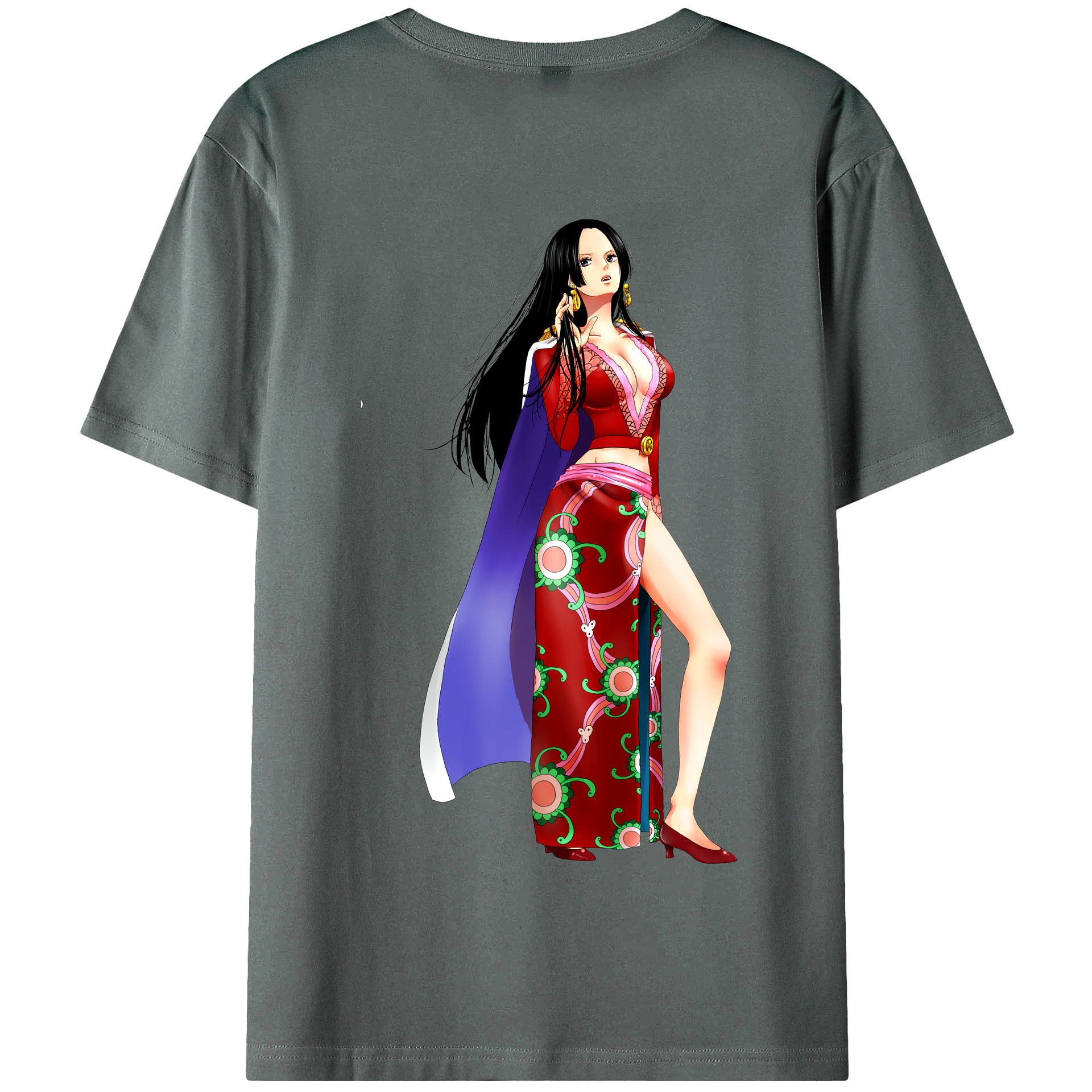 ワンピース ボア・ハンコック ONE PIECE Boa·Hancock 綿100％半袖Tシャツ（背面プリント）
